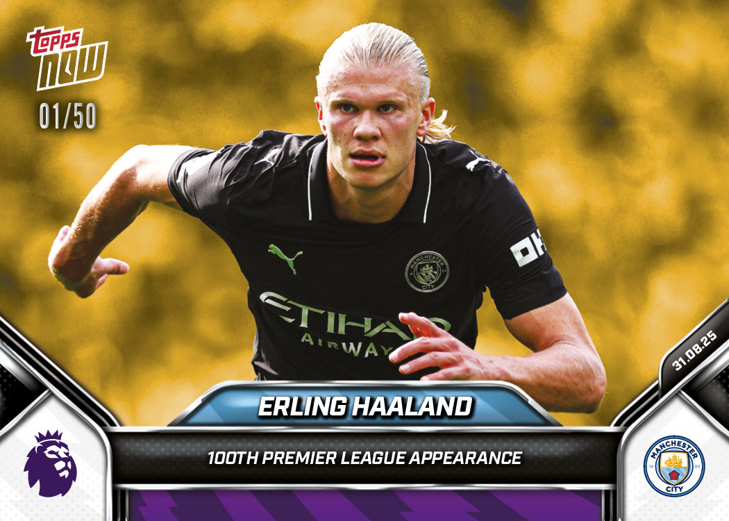 Erling Haaland - 2025-26 Premier League Topps NOW® - Card 15 - PR: 1340