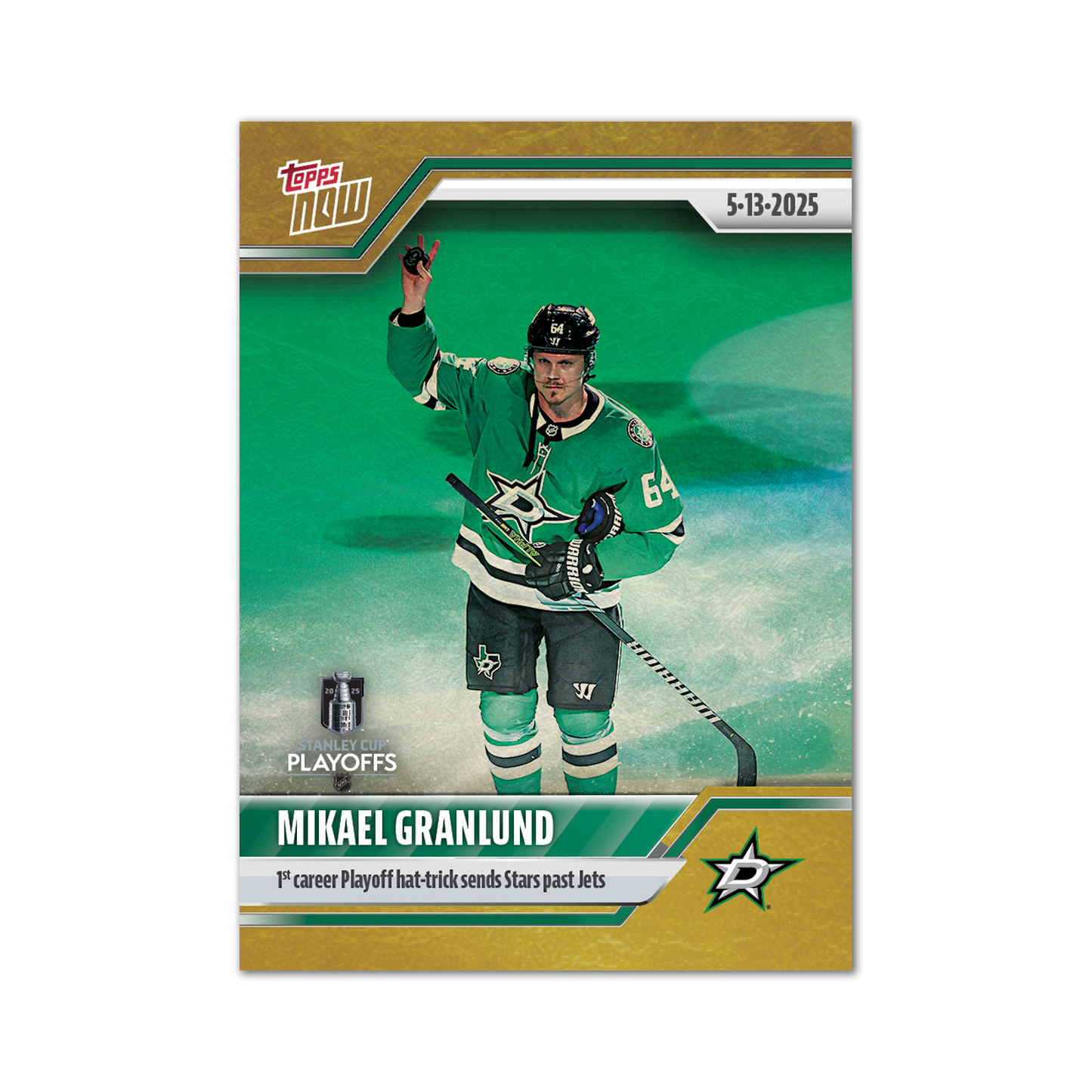 Mikael Granlund - 2024-25 NHL Topps NOW® - Sticker # 182 Pack - PR: 165