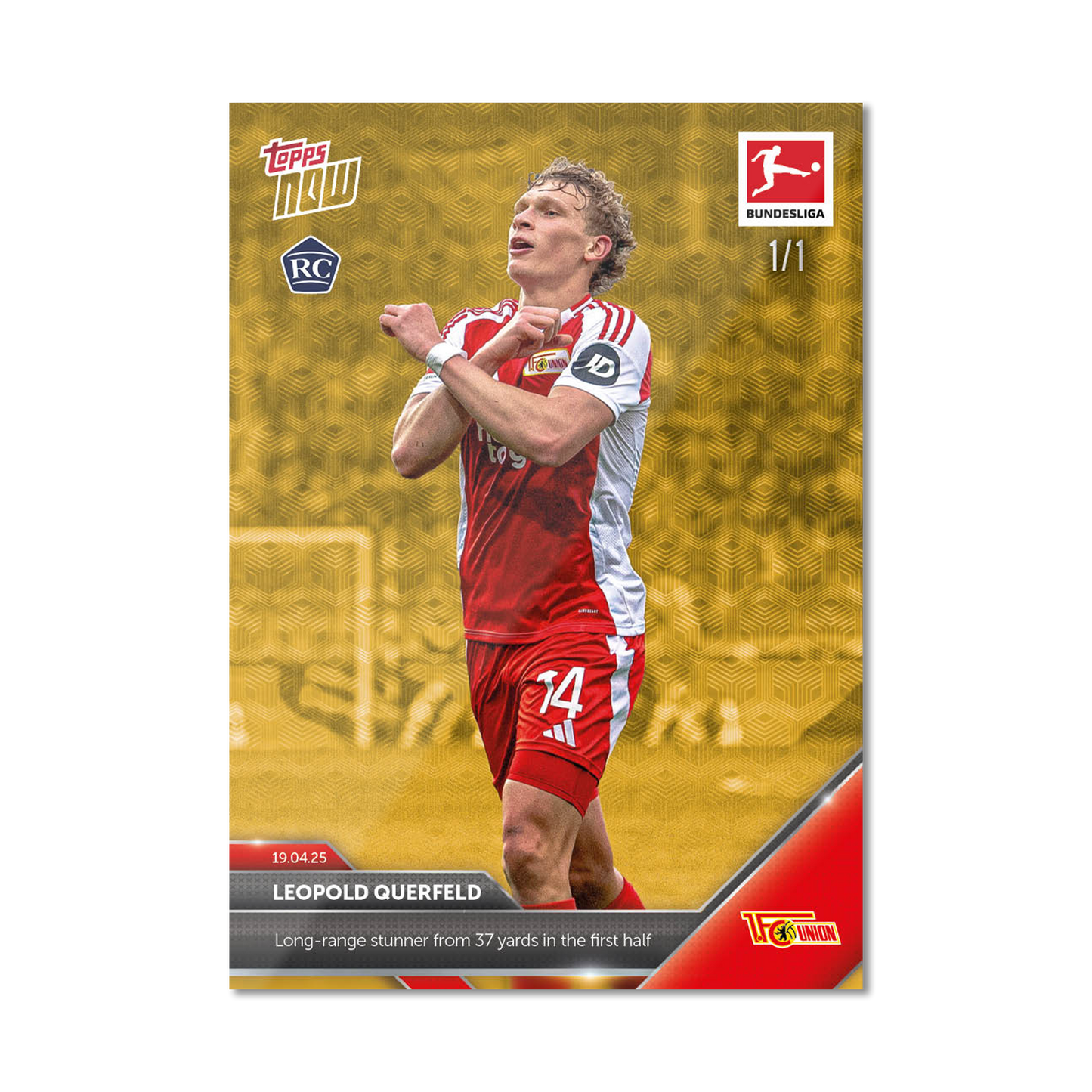 Leopold Querfeld - 2024-25 Bundesliga Topps NOW® Card 169 - PR: 385