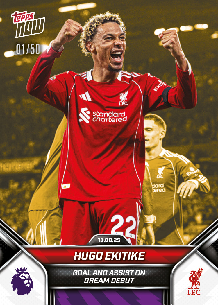 Hugo Ekitike - 2025-26 Premier League Topps NOW® - Card 4 - PR: 1689