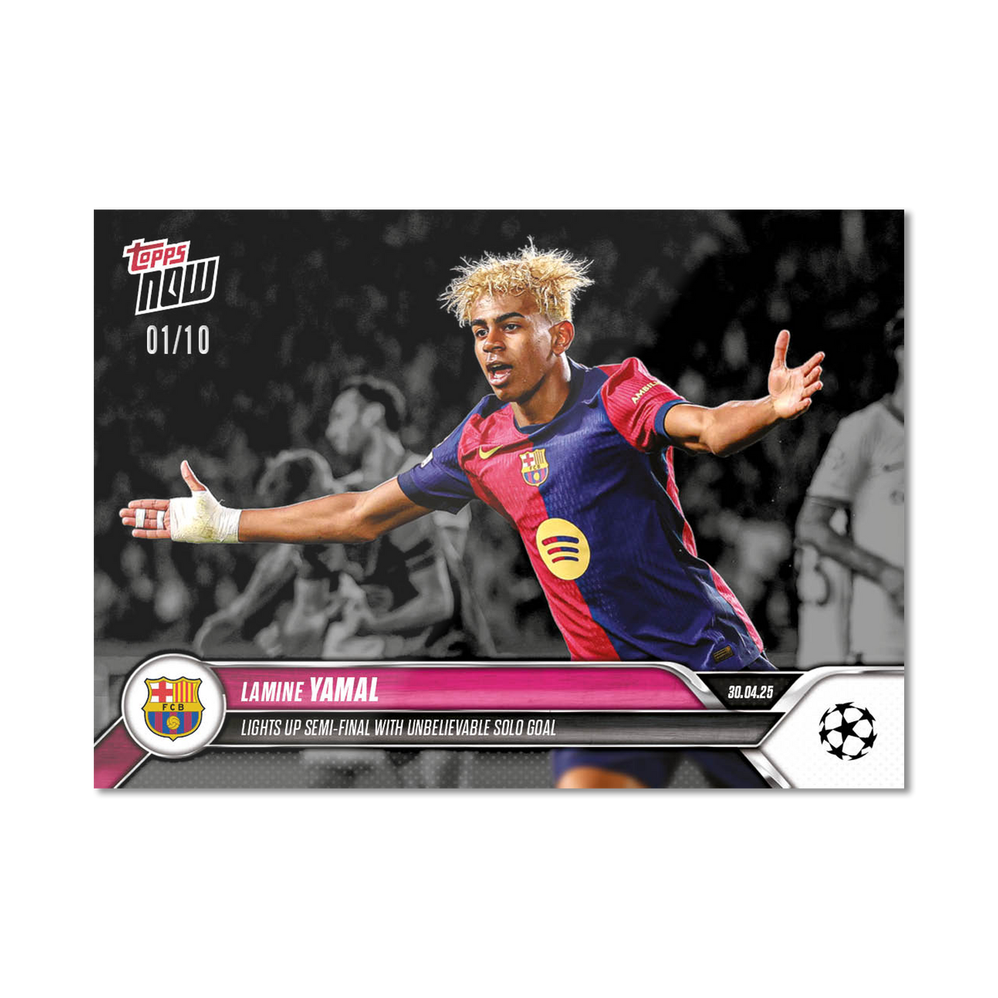 Lamine Yamal - 2024-25 UCL Topps NOW® - Card 148 - PR: 5203