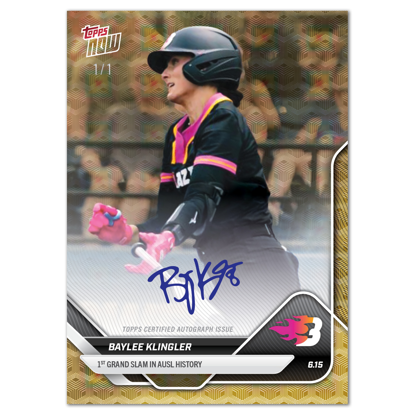 Baylee Klingler - 2025 AUSL Topps NOW® - Card 8 - LOOK FOR AUTOS - PR: 1079