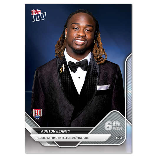 Ashton Jeanty - 2025 Topps NOW® Football - Card D-2 - LOOK FOR AUTOS - PR: 11,798