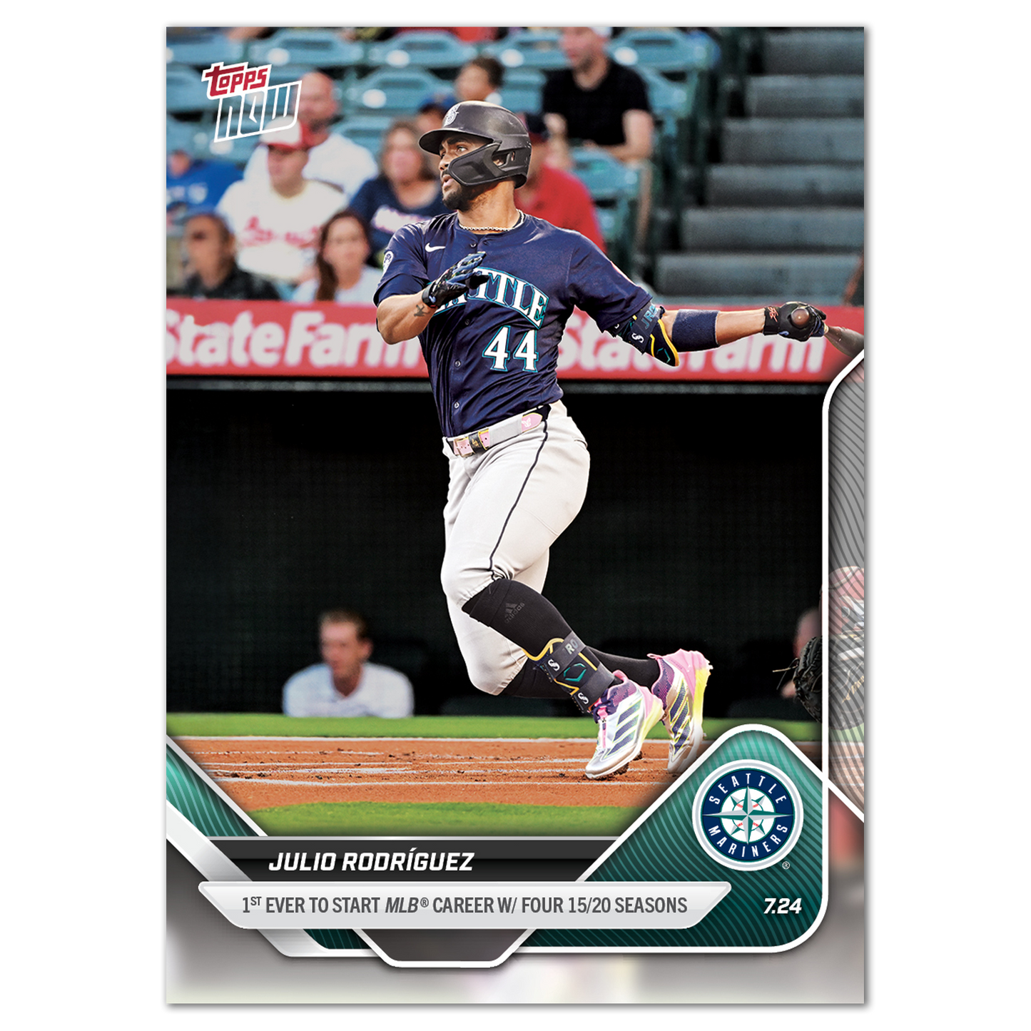 Julio Rodríguez - 2025 MLB Topps NOW® - Card 461 - PR: 975