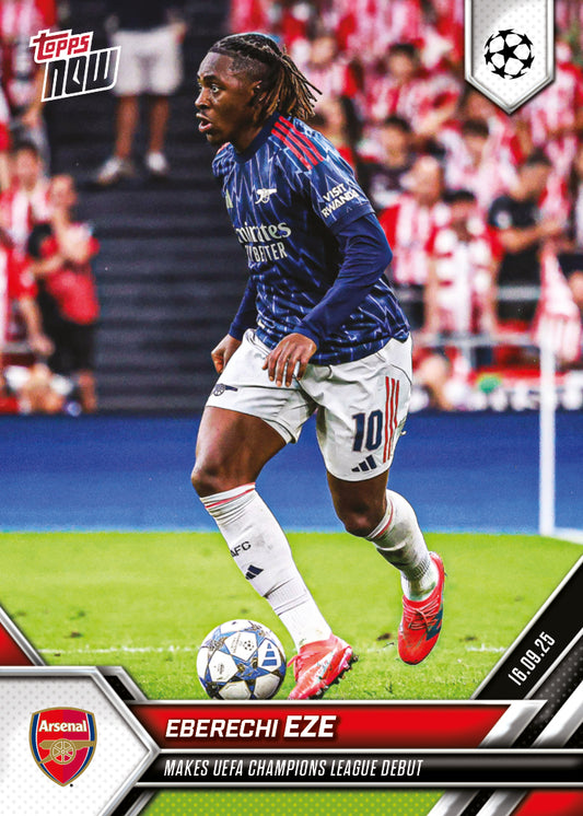 Eberechi Eze - 2025-26 UCL Topps NOW® Card 10 - PR: 508