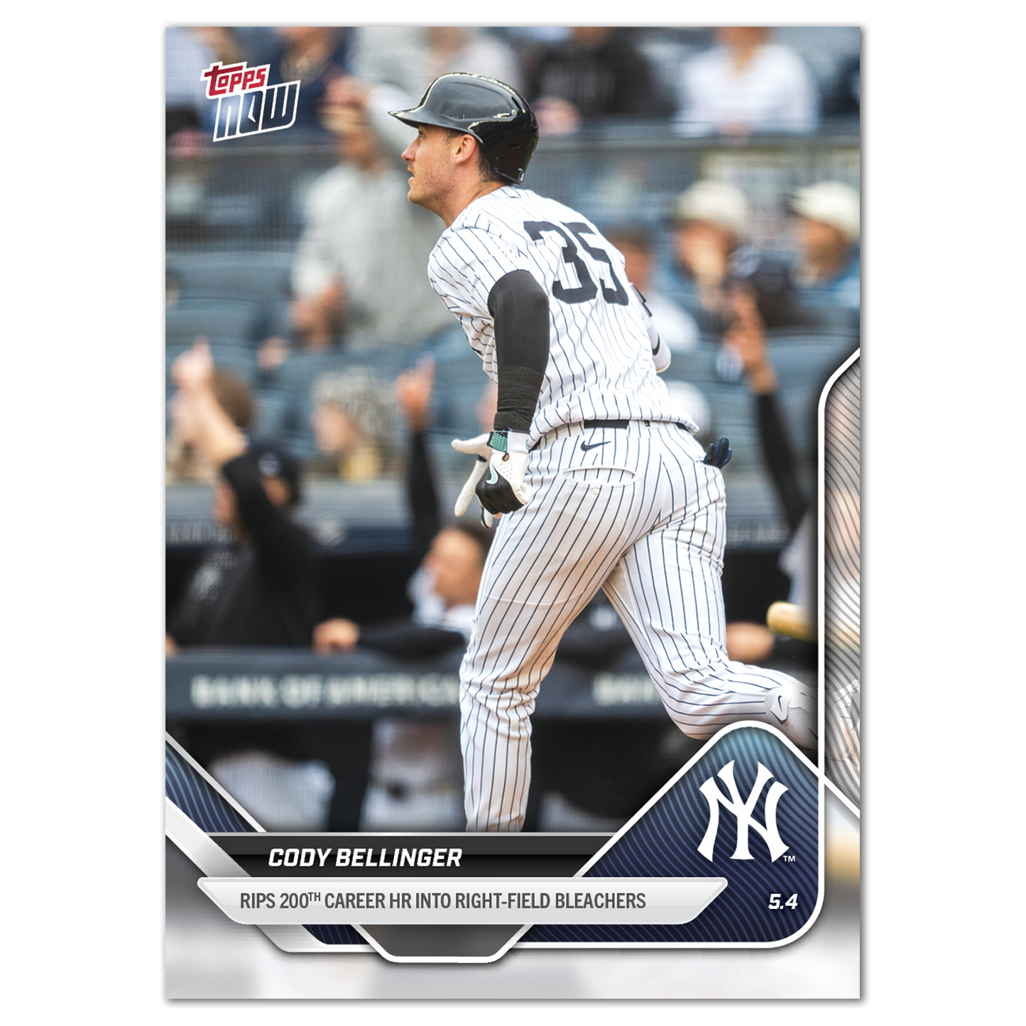 Cody Bellinger - 2025 MLB Topps NOW® - Card 139 - PR: 593