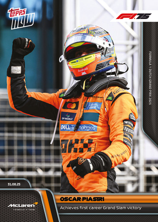 Oscar Piastri - 2025 Formula 1® Topps NOW® - Card 57 - PR: 5164