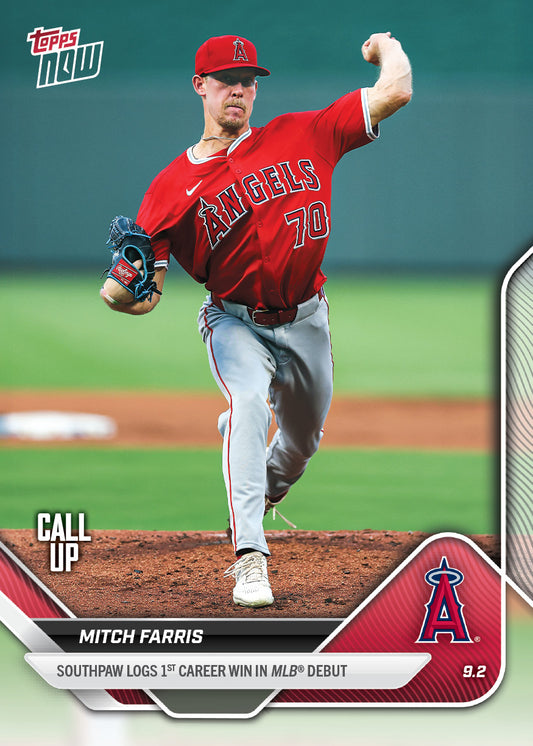Mitch Farris - 2025 MLB Topps NOW® - Card 649 - PR: 564