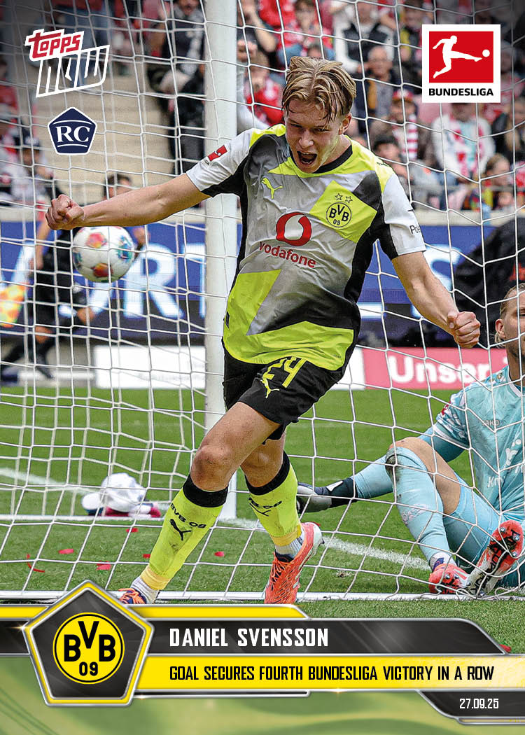 Daniel Svensson - 2025-26 Bundesliga Topps NOW® - Card 34 - PR: 464