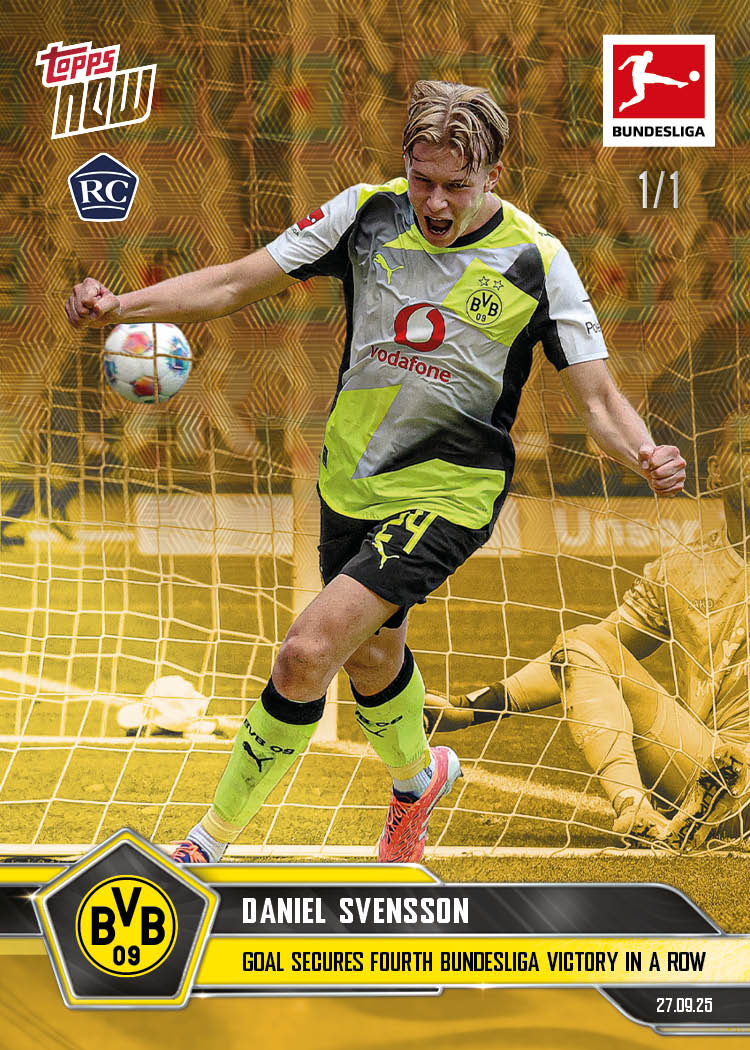 Daniel Svensson - 2025-26 Bundesliga Topps NOW® - Card 34 - PR: 464