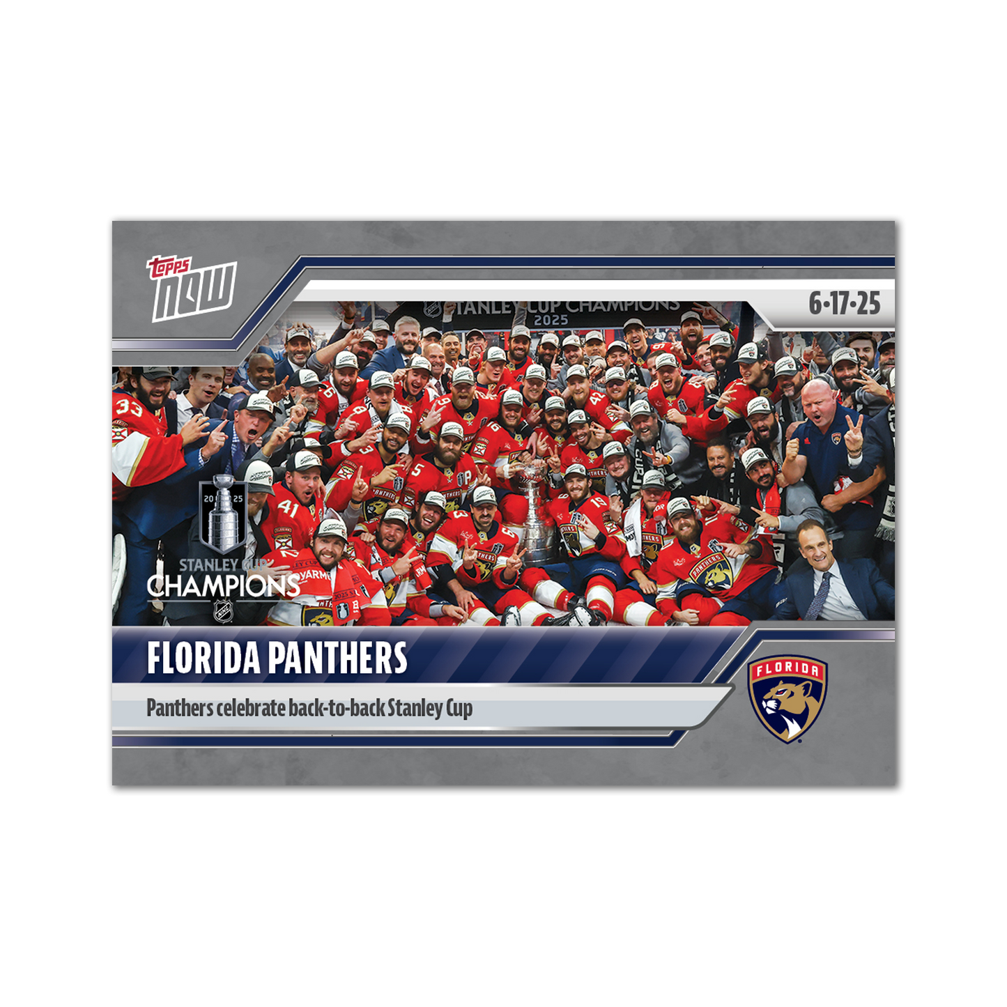Florida Panthers - 2024-25 NHL Topps NOW® - Sticker # 210 Pack - PR: 1105