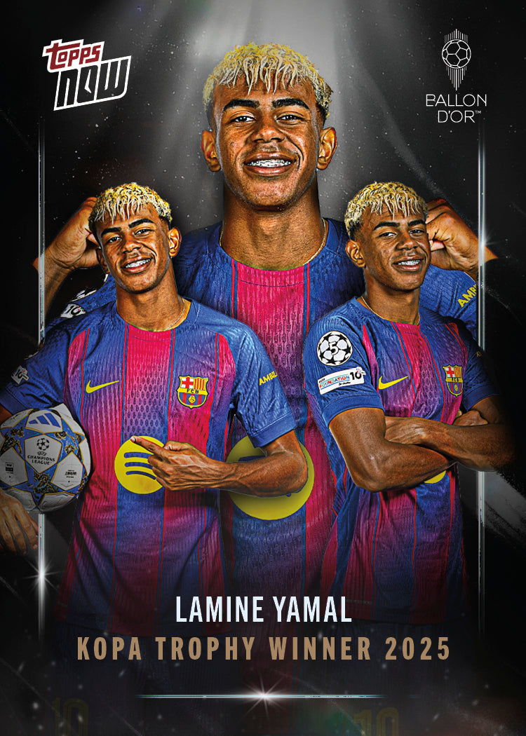 Lamine Yamal - 2025 Ballon d'Or Topps NOW® - Card 6 - LOOK FOR AUTO & RELICS - PR: 13882