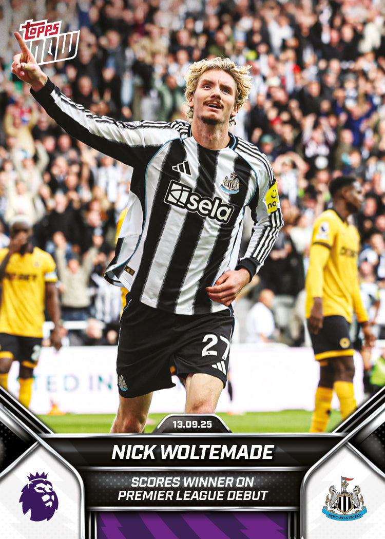 Nick Woltemade - 2025-26 Premier League Topps NOW® - Card 18 - PR: 723