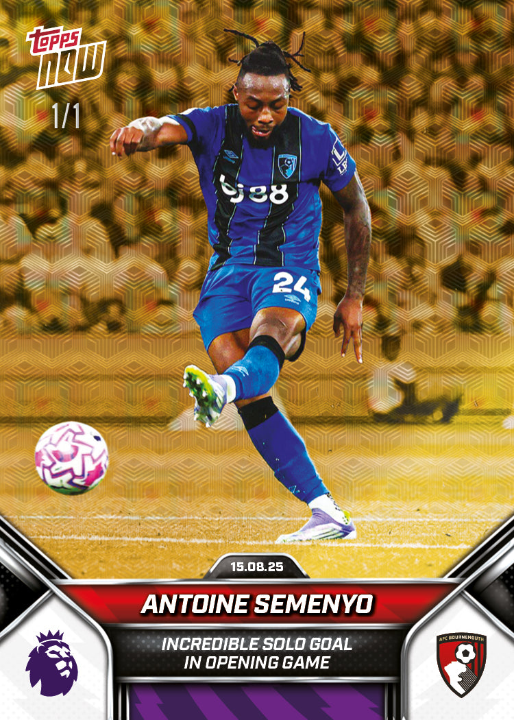 Antoine Semenyo - 2025-26 Premier League Topps NOW® - Card 3 - PR: 341