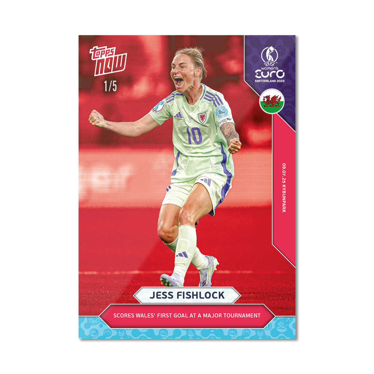 Jess Fishlock - UEFA Women’s EURO 2025™ Topps NOW®  - Card 13 - PR: 202