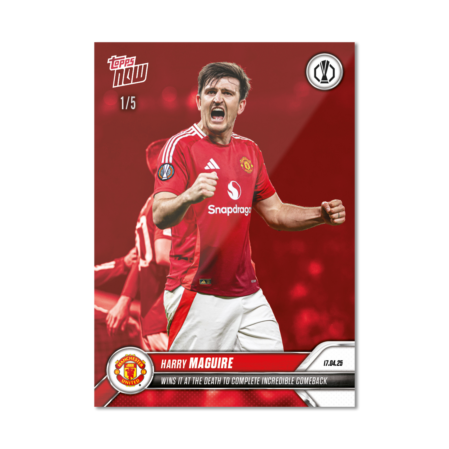 Harry Maguire - 2024-25 UEL Topps NOW® Card 29 - PR: 714