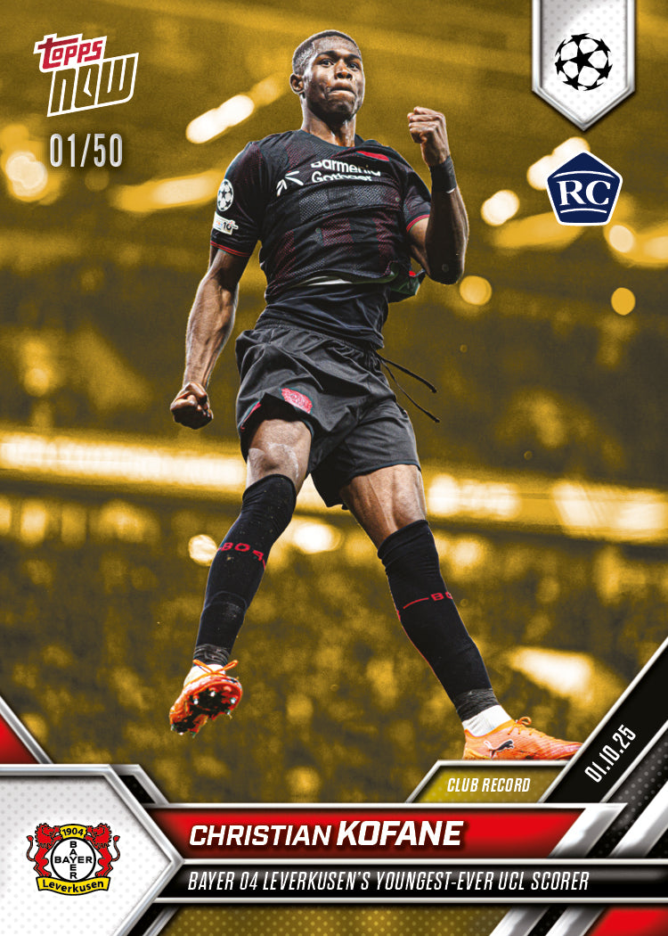 Christian Kofane - 2025-26 UCL Topps NOW® - Card 30