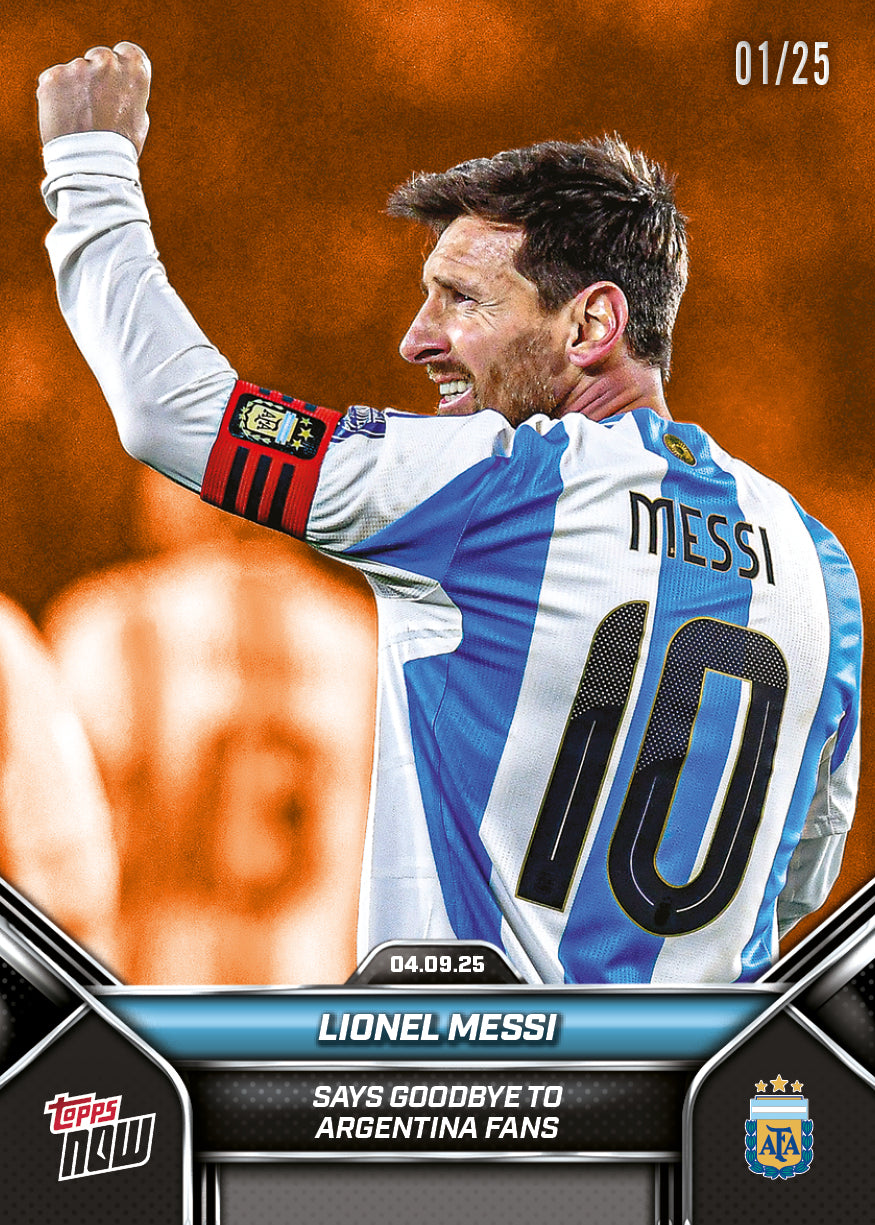 Lionel Messi - 2024-25 Argentina Topps NOW® - Card 2 - PR: 34982