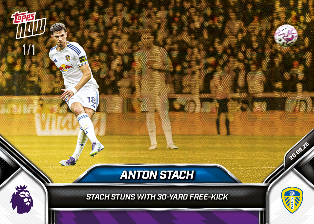 Anton Stach - 2025-26 Premier League Topps NOW® - Card 23 - PR: 355