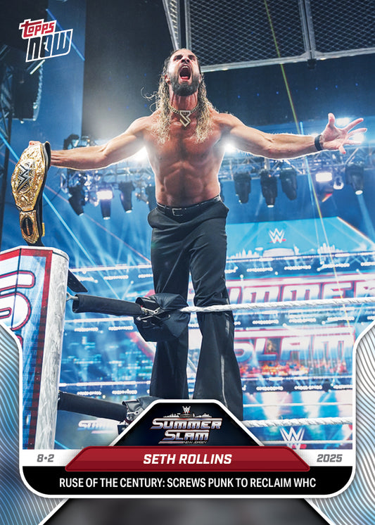 Seth Rollins - 2025 WWE Topps NOW® - Card 84 - LOOK FOR AUTOS  - PR: 5138