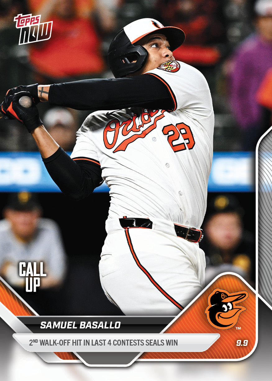 Samuel Basallo - 2025 MLB Topps NOW® - Card 681 - PR: 1106