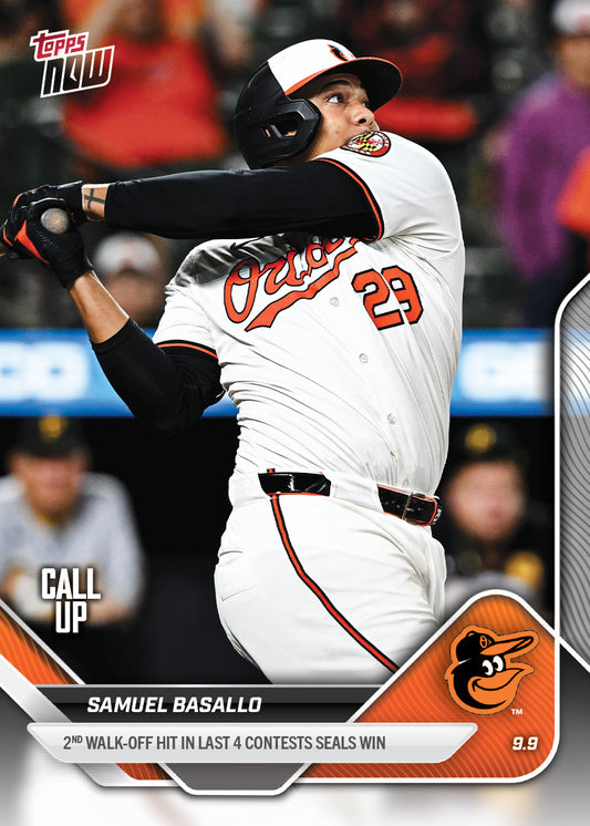 Samuel Basallo - 2025 MLB Topps NOW® - Card 681 - PR: 1106