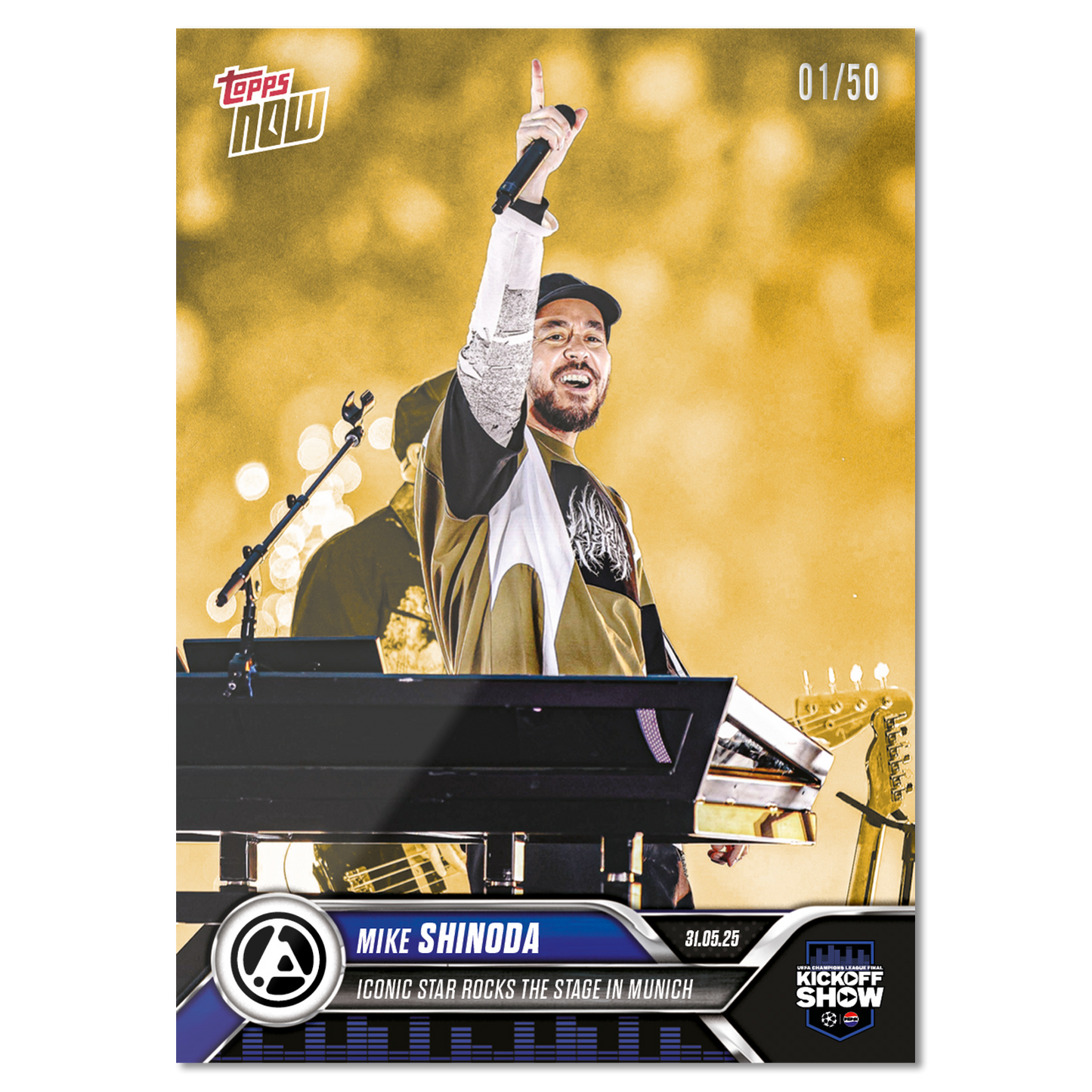 Mike Shinoda - 2024-25 UCL Topps NOW® - Card 167 - LOOK FOR AUTOS & AUTO-RELIC - PR: 5884