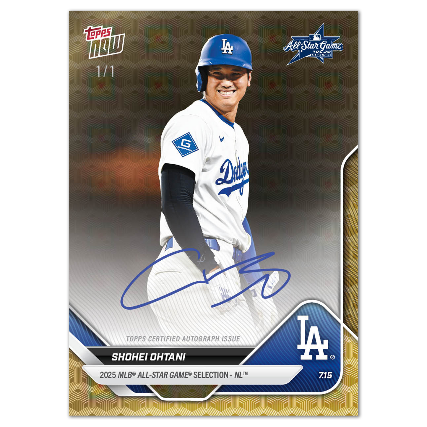 2025 All-Star Game Set - MLB Topps NOW® - 19 Card Set - PR: 14,521