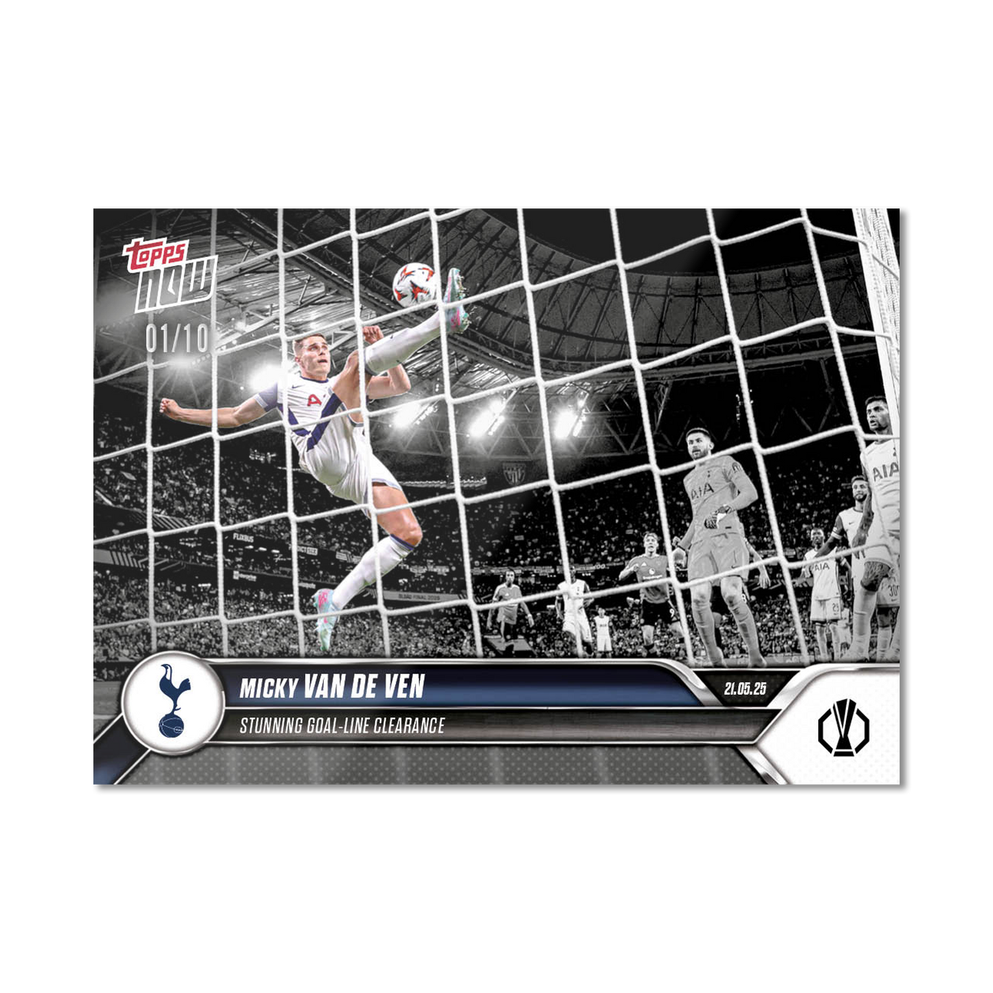 Micky van de Ven - 2024-25 UEL Topps NOW® Card 37 - PR: 1820