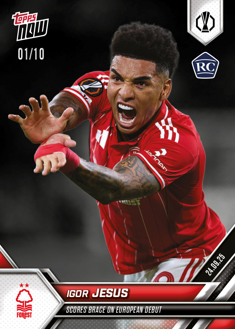 Igor Jesus - 2025-26 UEL Topps NOW® Card 1 - PR: 615