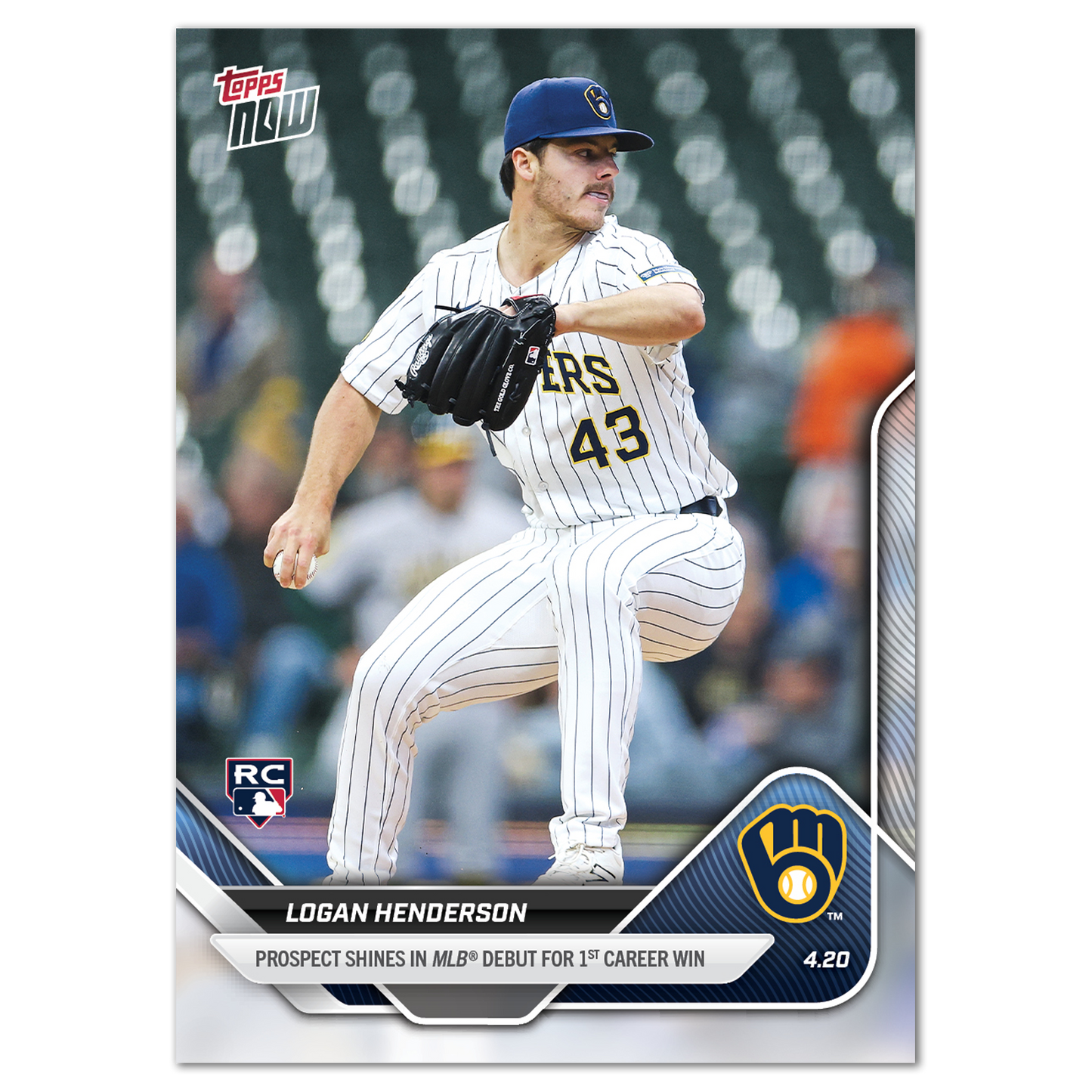 Logan Henderson - 2025 MLB Topps NOW® - Card 93 - PR: 763