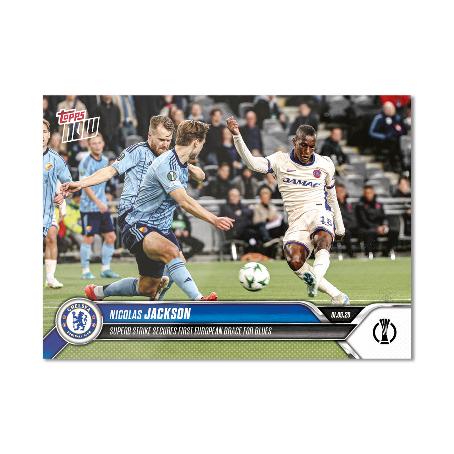 Nicolas Jackson - 2024-25 UECL Topps NOW® - Card 9 - PR: 92