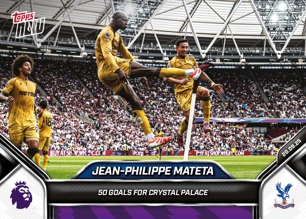 Jean-Philippe Mateta - 2025-26 Premier League Topps NOW® - Card 22 - PR: 211