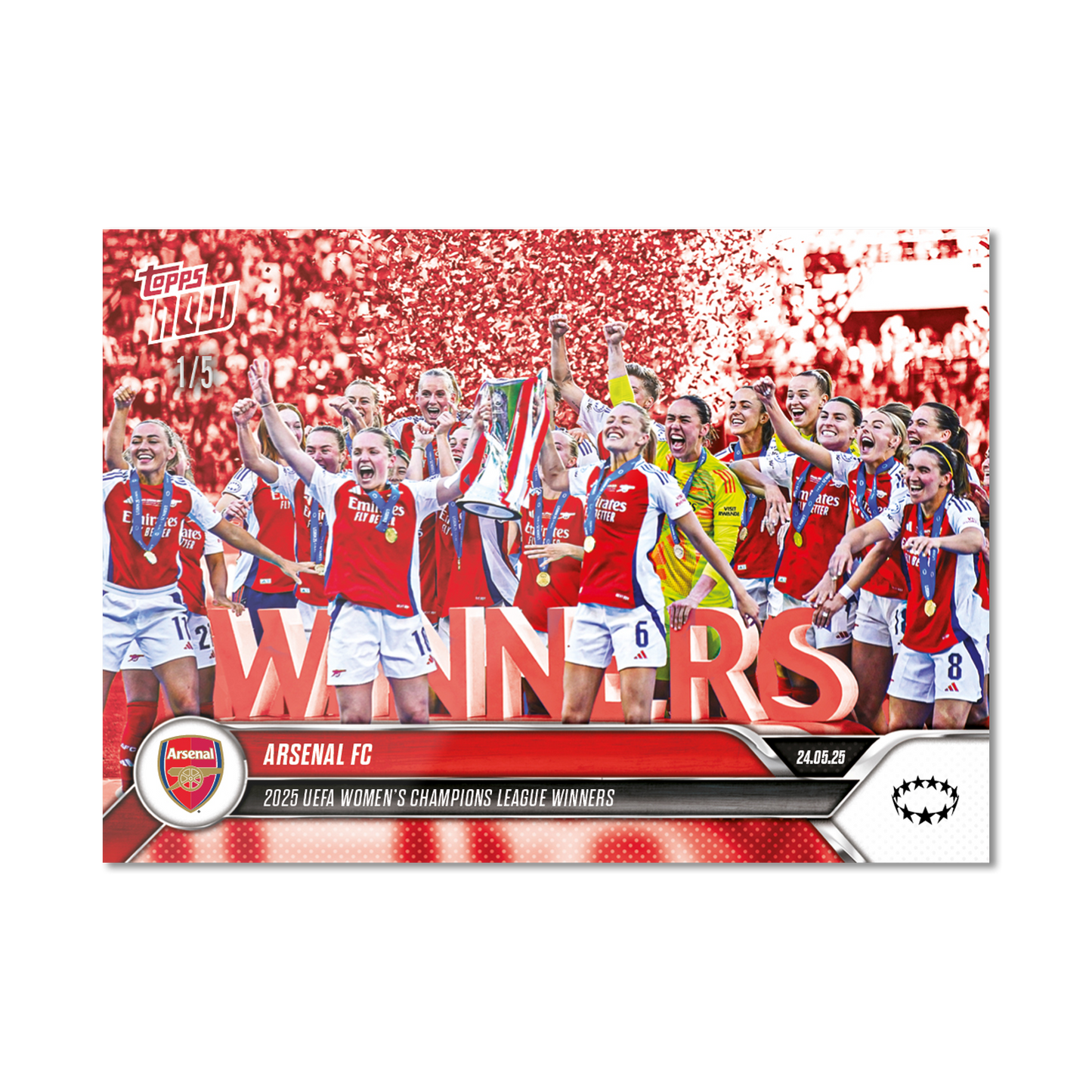 Arsenal FC - 2024-25 UWCL Topps NOW® - Card 27 - PR: 1586