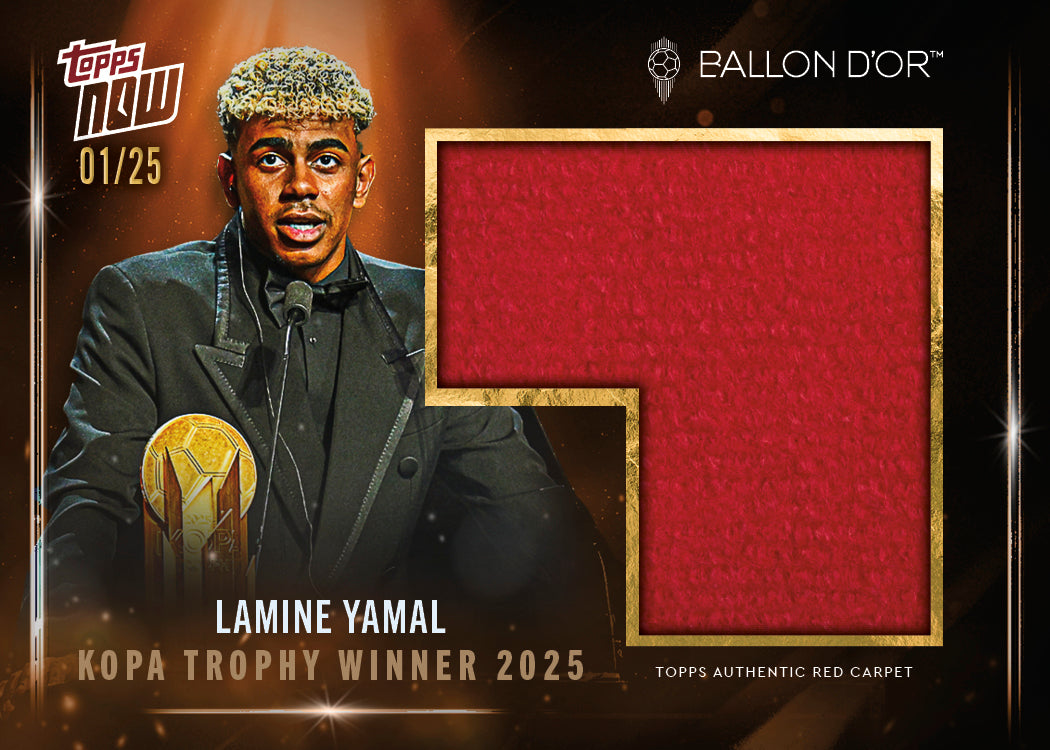 Lamine Yamal - 2025 Ballon d'Or Topps NOW® - Card 6 - LOOK FOR AUTO & RELICS - PR: 13882