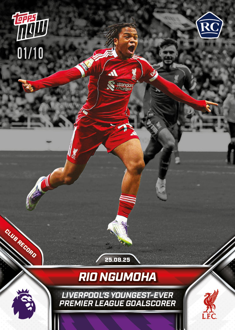 Rio Ngumoha - 2025-26 Premier League Topps NOW® - Card 11 - LOOK FOR AUTO - PR: 11401