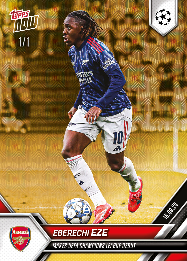 Eberechi Eze - 2025-26 UCL Topps NOW® Card 10 - PR: 508