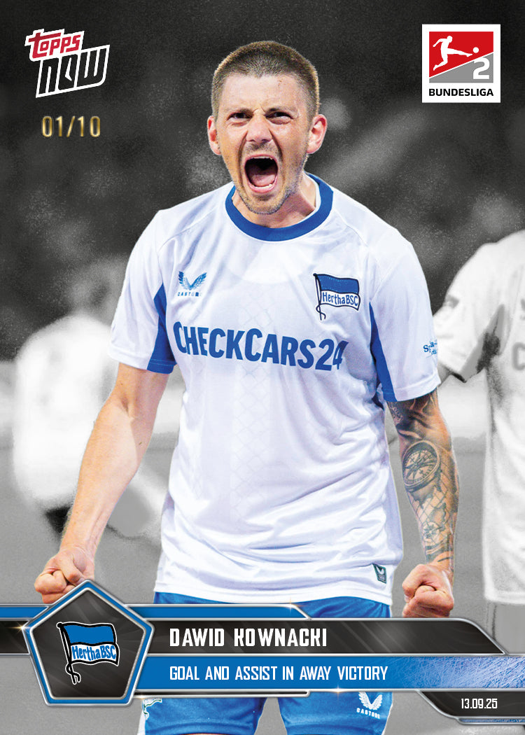 Dawid Kownacki - 2025-26 Bundesliga Topps NOW® - Card 21 - PR: 280