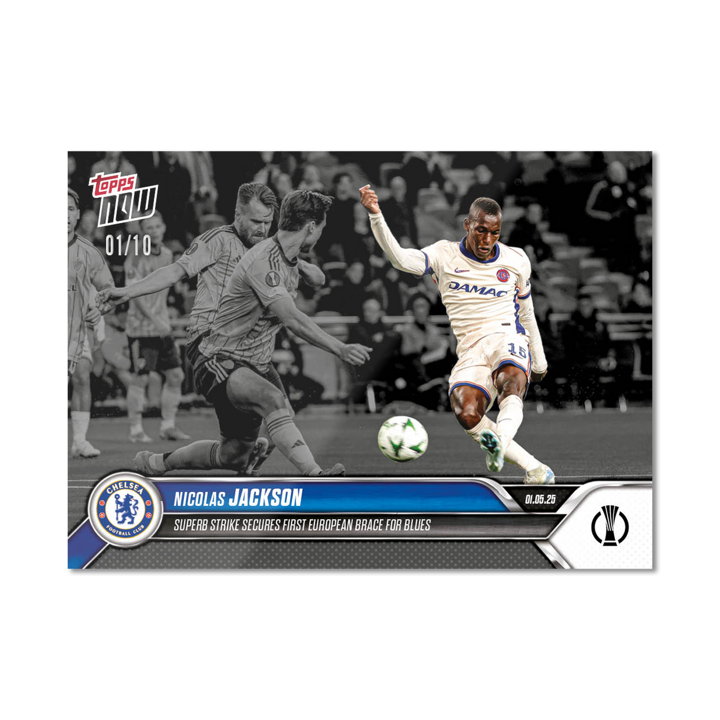 Nicolas Jackson - 2024-25 UECL Topps NOW® - Card 9 - PR: 92