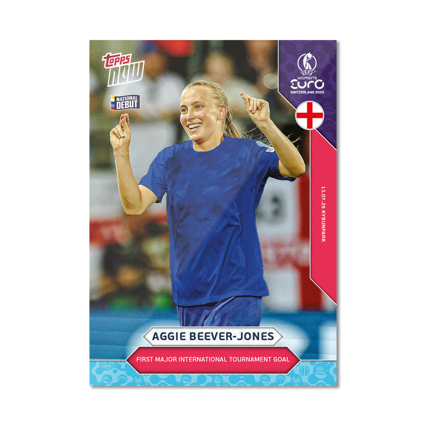 Aggie Beever-Jones - UEFA Women’s EURO 2025™ Topps NOW®  - Card 19 - PR: 208