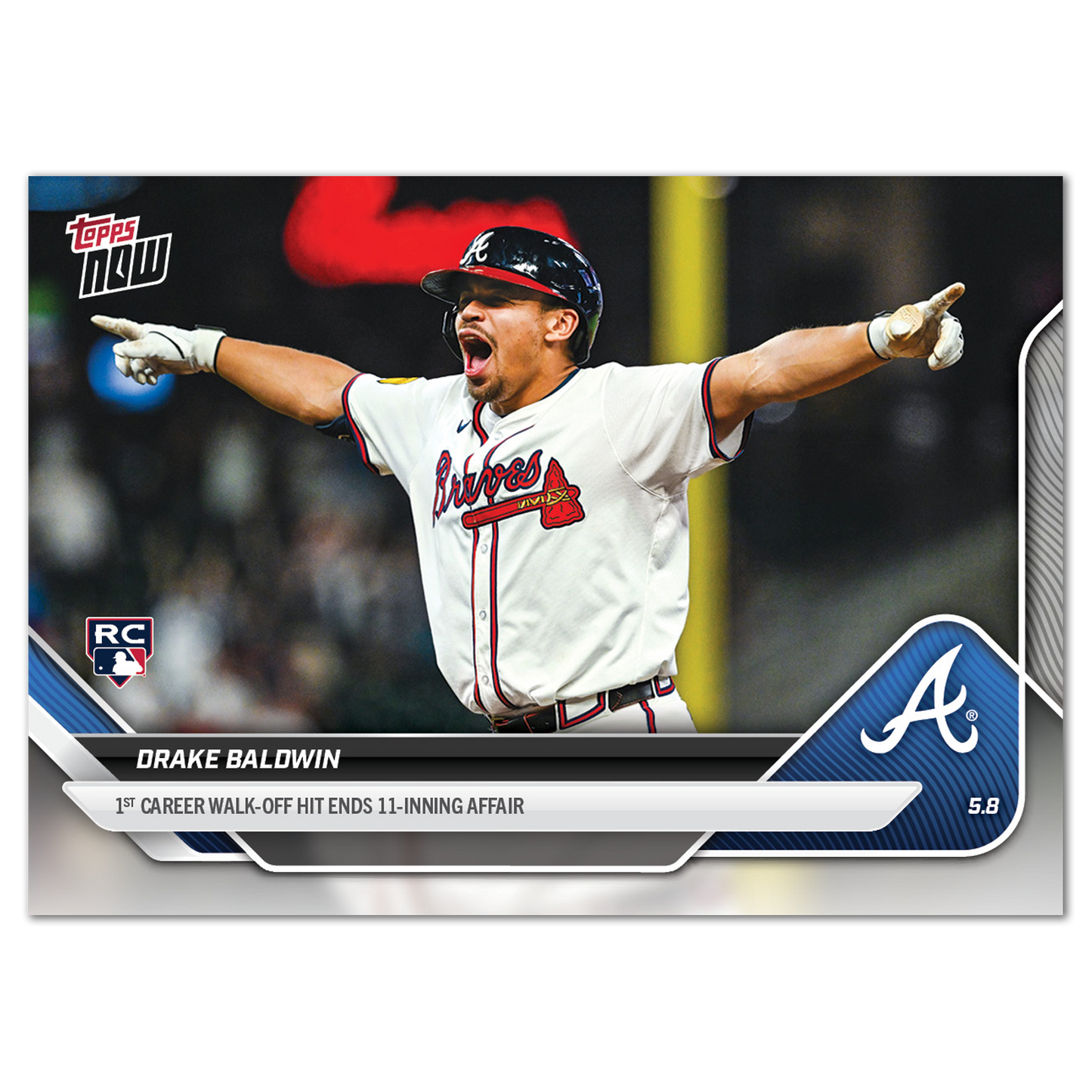 Drake Baldwin - 2025 MLB Topps NOW® - Card 154 - PR: 877