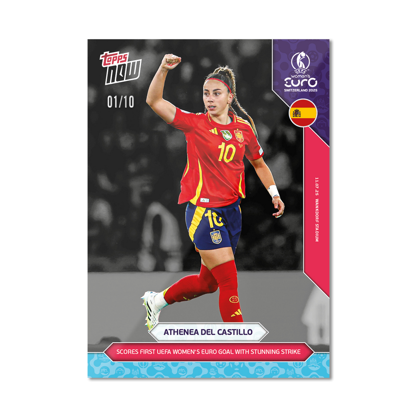 Athenea del Castillo - UEFA Women’s EURO 2025™ Topps NOW®  - Card 16 - PR: 415