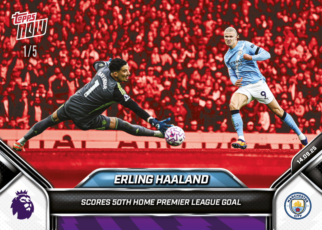 Erling Haaland - 2025-26 Premier League Topps NOW® - Card 20 - PR: 1137