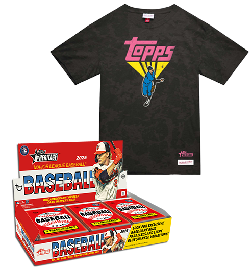 2025 Topps Heritage Hobby Box + Heritage Mineral Wash Shirt Bundle
