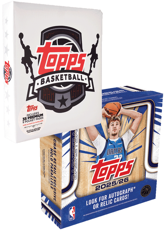 2025-26 Topps Basketball Mega Box + Basketball Binder Bundle