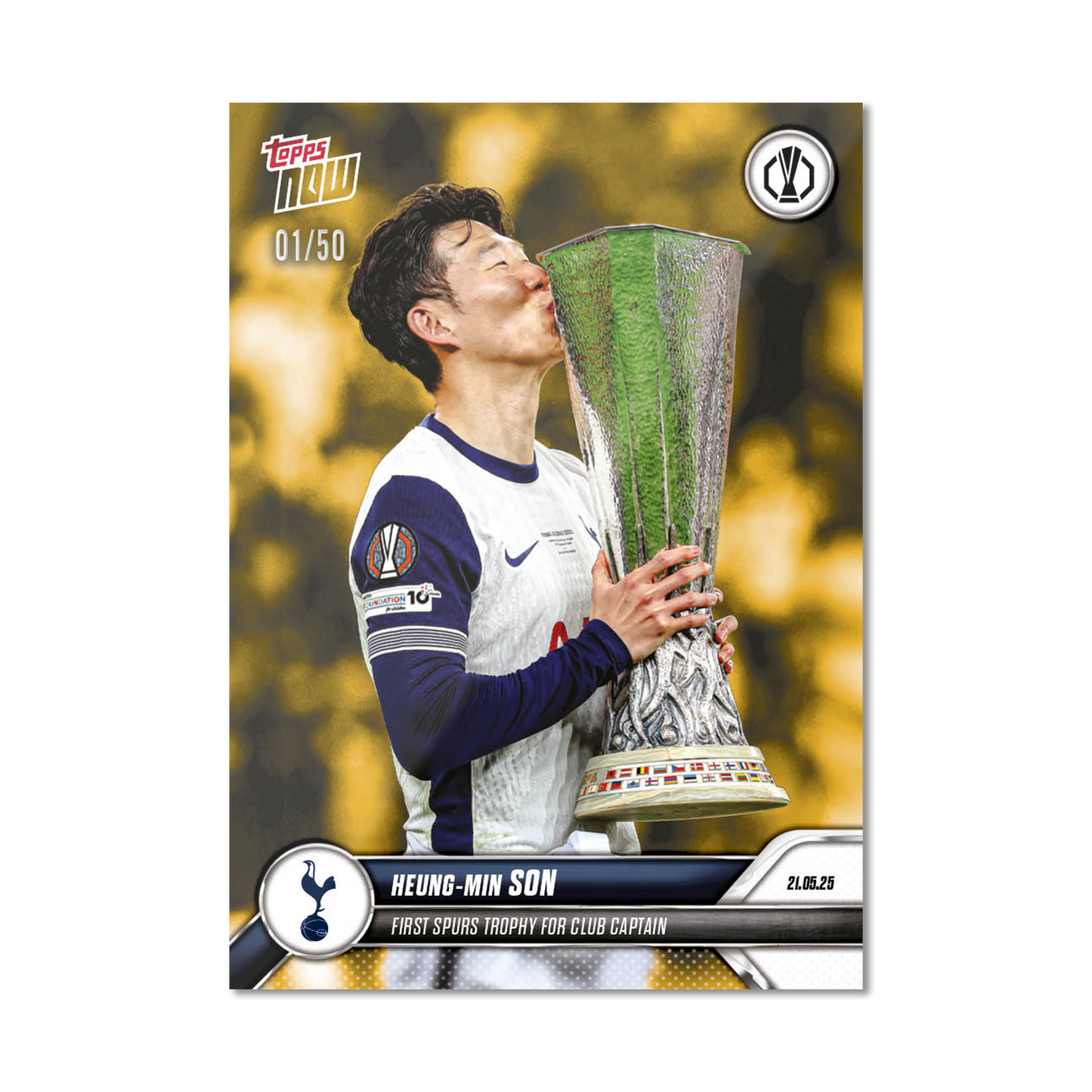 Heung-min Son - 2024-25 UEL Topps NOW® Card 38 - PR: 6371