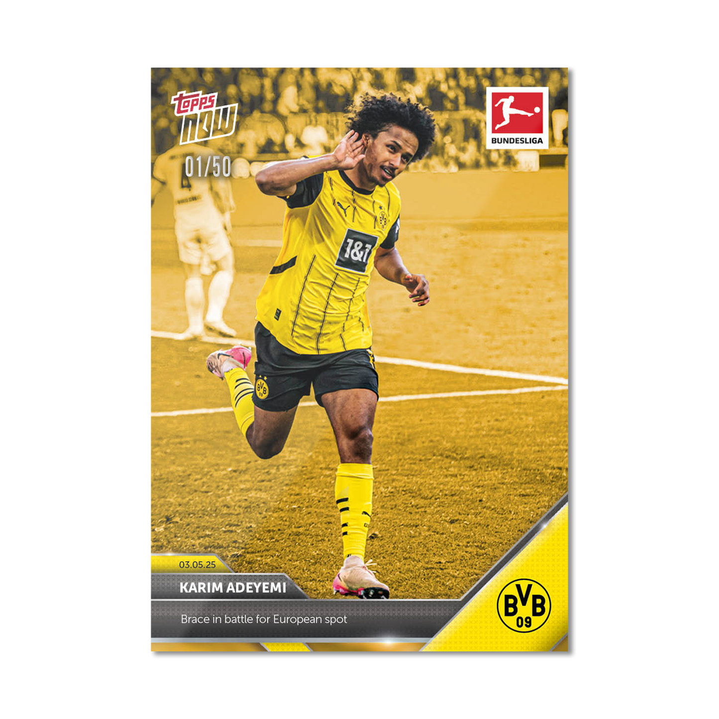 Karim Adeyemi - 2024-25 Bundesliga Topps NOW® - Card 180 - PR: 37