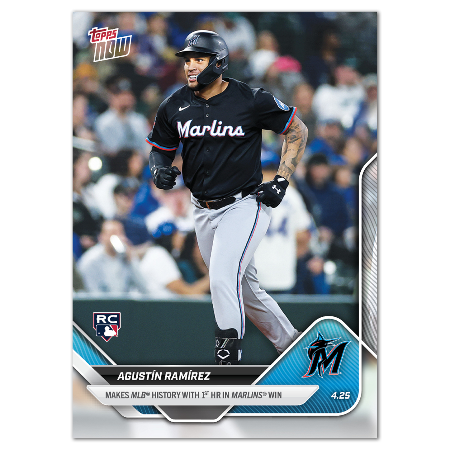 Agustín Ramírez - 2025 MLB Topps NOW® - Card 107 - PR: 782