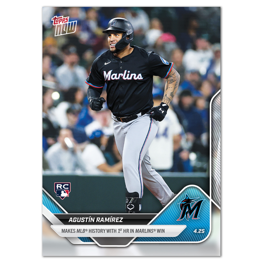 Agustín Ramírez - 2025 MLB Topps NOW® - Card 107 - PR: 782