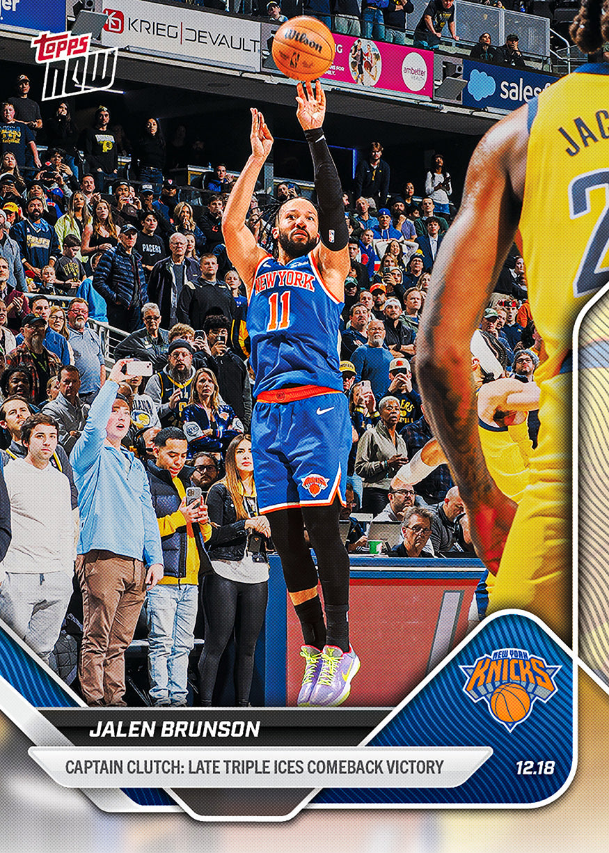 Jalen Brunson - 2025-26 NBA Topps NOW® - Card 91 - PR: 488